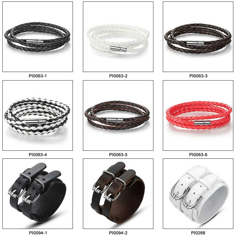 bulk handmade leather cord bracelet