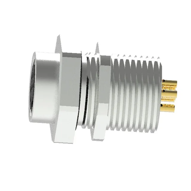 
Front mount with solder cup M16 6 pins male receptacle circular connector 