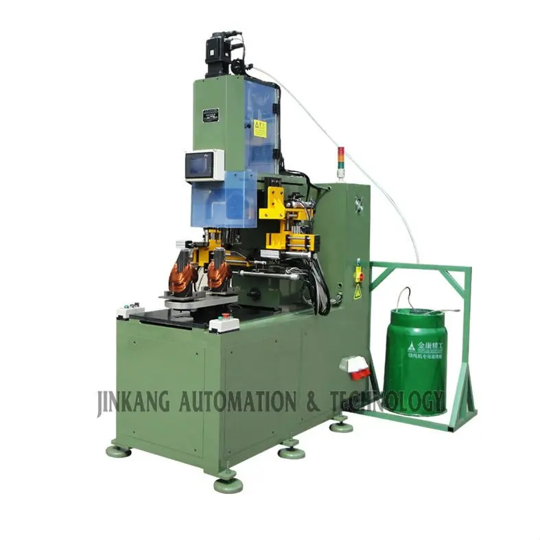 Vertical automatic stator coil winding machine