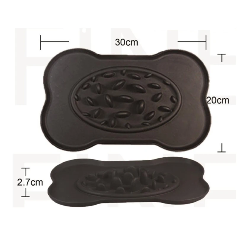 Wholesale S size silicone slow feeder dog bowl with mat pet bowl for little cat dog