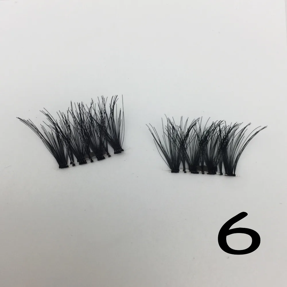 6D Magnetic Lashes Double Magnet Fake Eye Lashes Hand Made Strip Lashes cilios posticos
