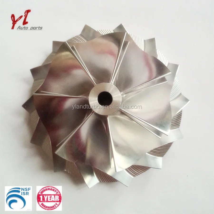 
High Performance Upgrade Turbo engine parts HX50 Billet Compressor Wheel 3593686 Fit turbo 4044319/4044840/4047075/4044198 