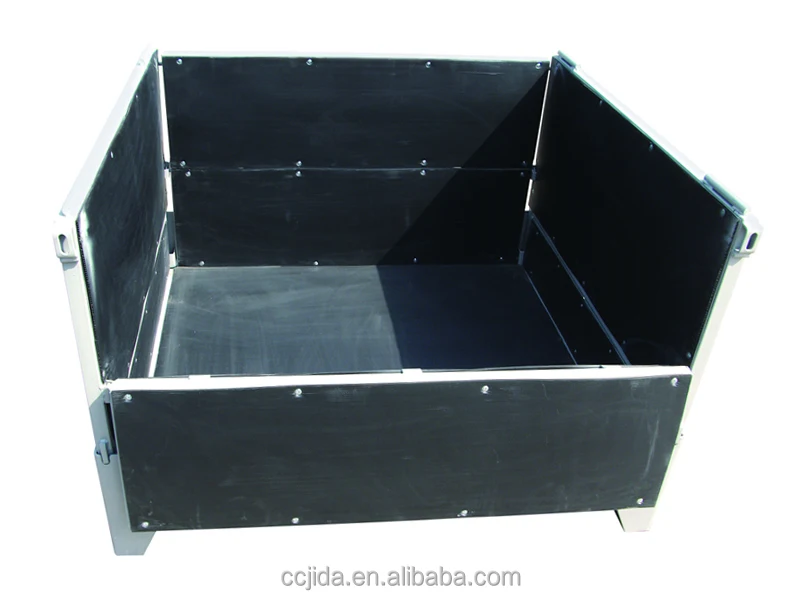 Foldable and Stackable Storage Mesh Steel Pallet Box