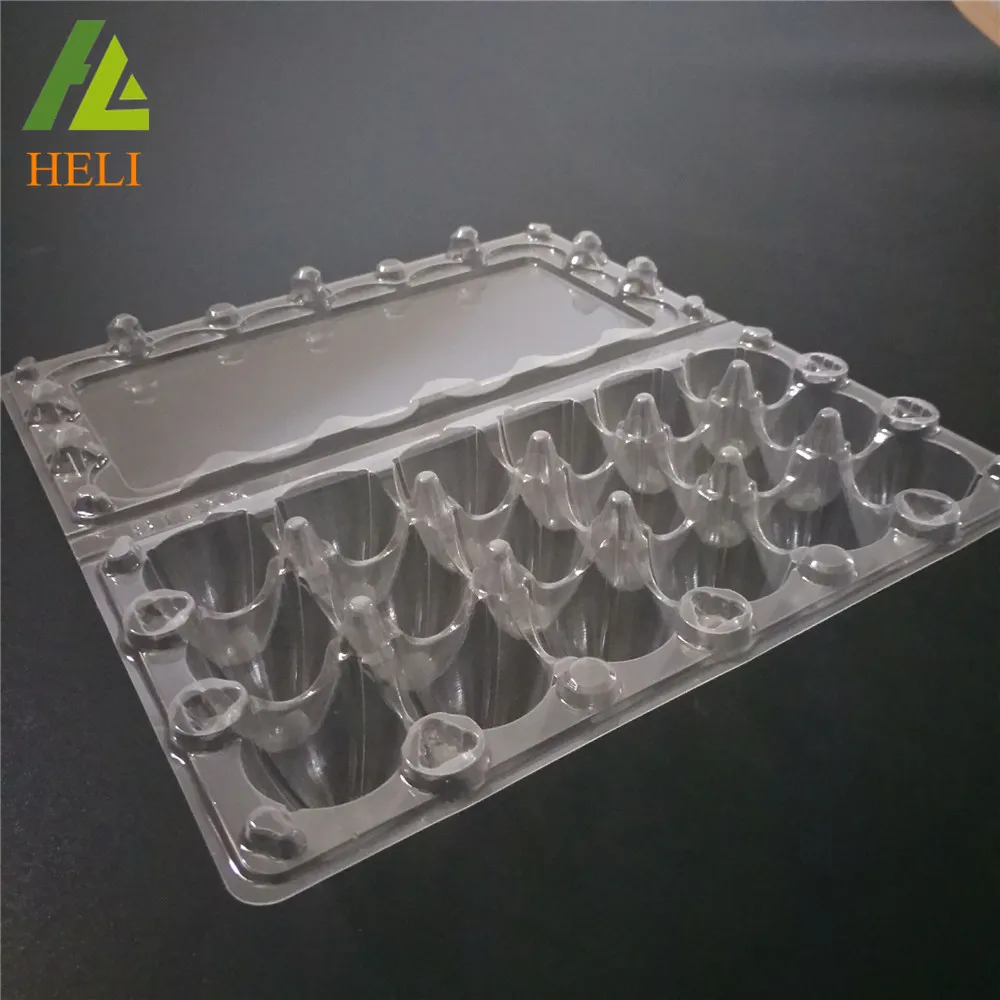  Прозрачный пластиковый лоток из ПВХ с 18 отверстиями для перепелов