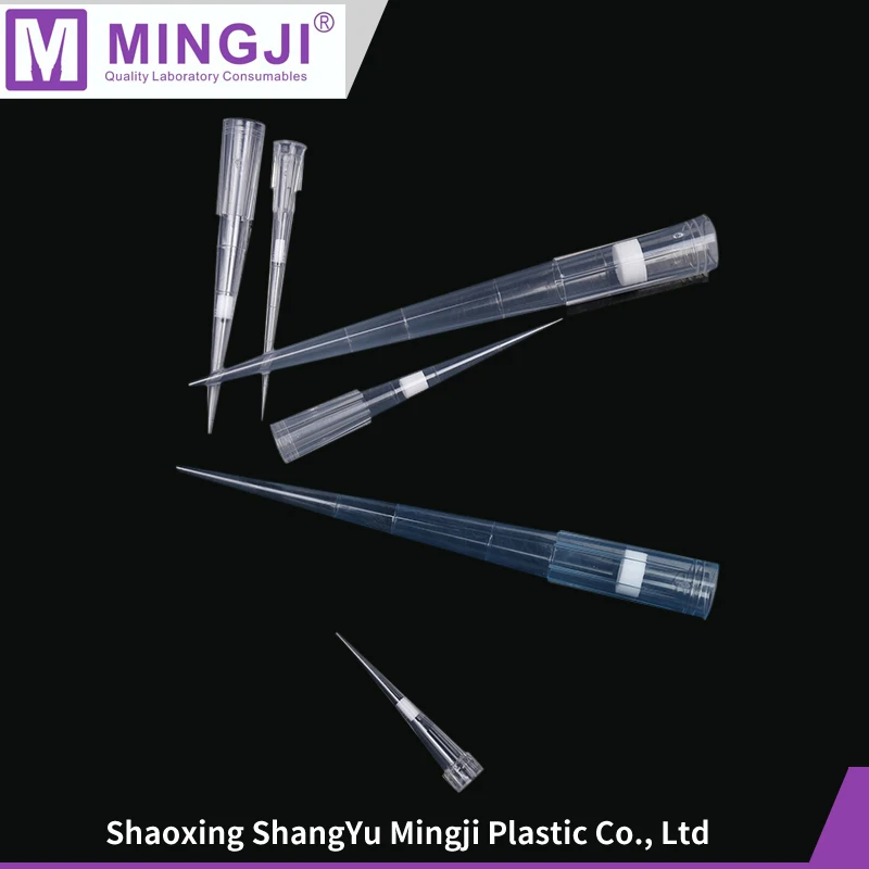 Лабораторные пластиковые наконечники для пипетки 10ul - 1250ul с упаковкой в пакет для универсального пипетки
