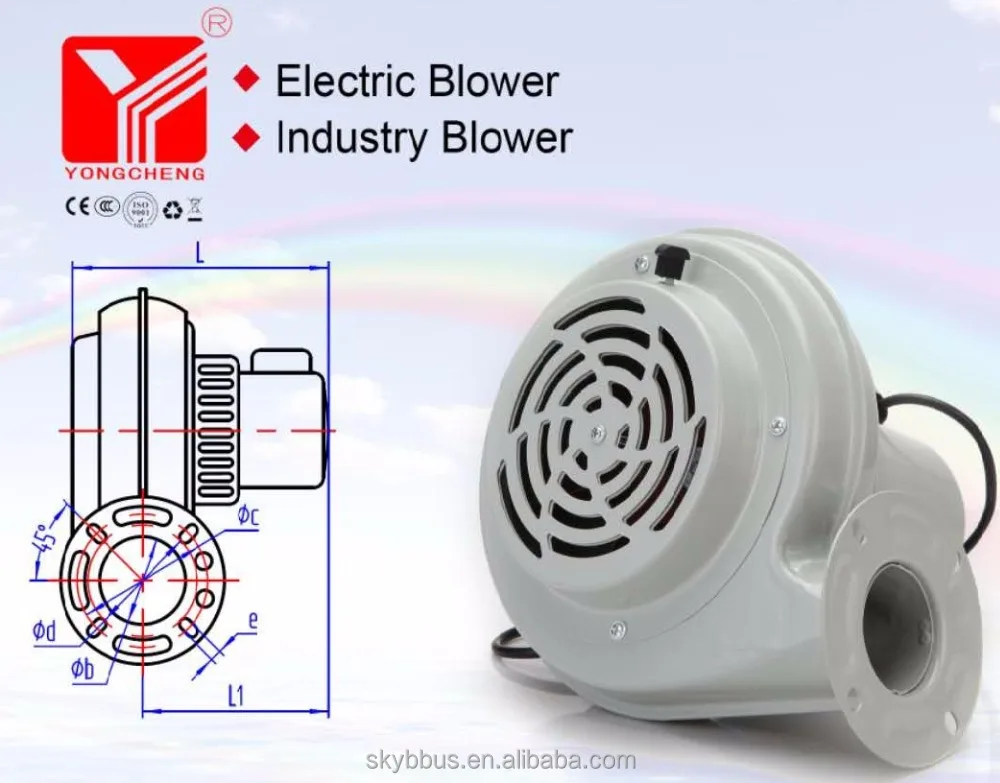 Dryer blower for the blow molding equipment