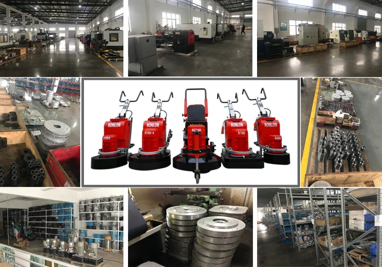 Concrete screed floor cleaning granite terrazzo trowel machine