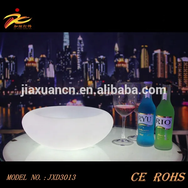 
fashionable illuminate led bar tray /wine tray/plastic glowing tray 