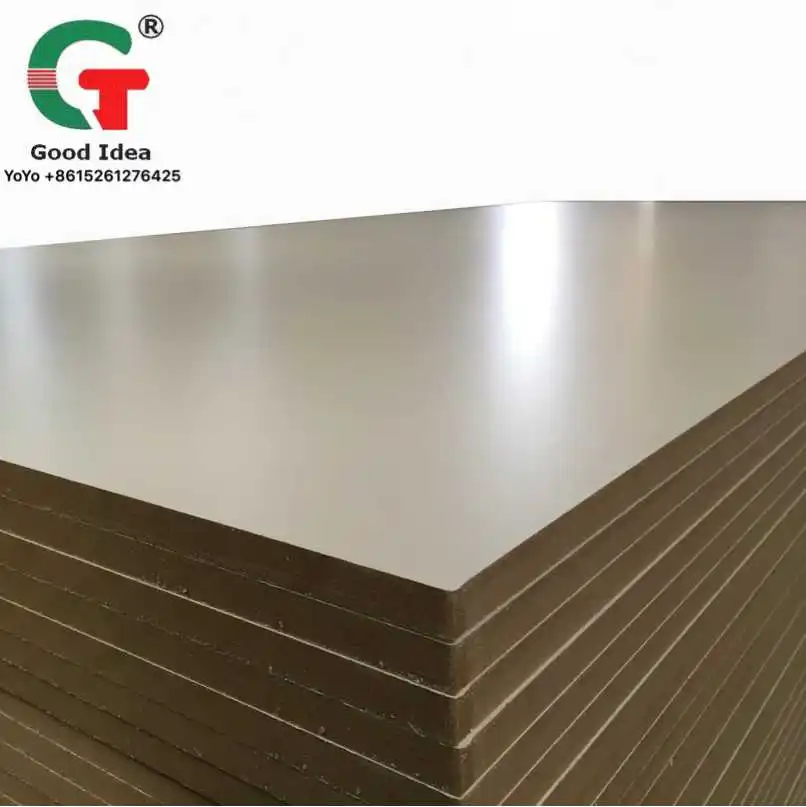 
4x8*17mm warm white color melamine mdf board for furniture decoration 