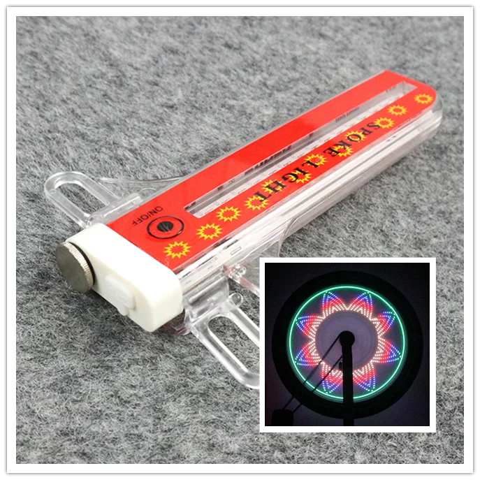 Animation Pictures Changeable 32 Rgb Led Bike Spoke Wheel Light