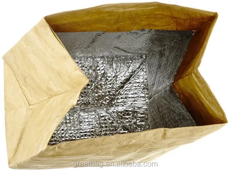 Custom insulated tyvek lunch cooler bag