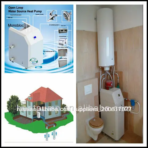 Sanyo компрессора, отопление& горячая вода тепловой насос геотермальный