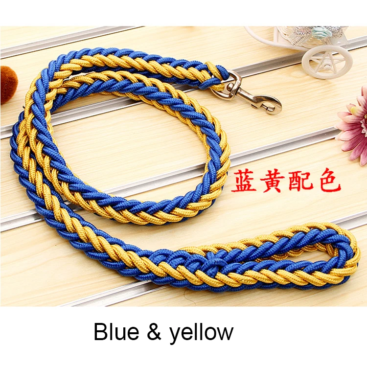 Высококачественный нейлоновый сверхпрочный плетеный поводок для собак среднего и большого размера