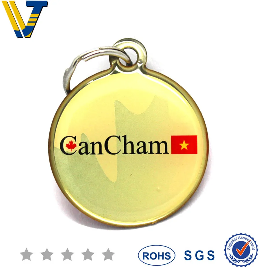lost and found qr code metal RFID NFC key chain key tag key fob