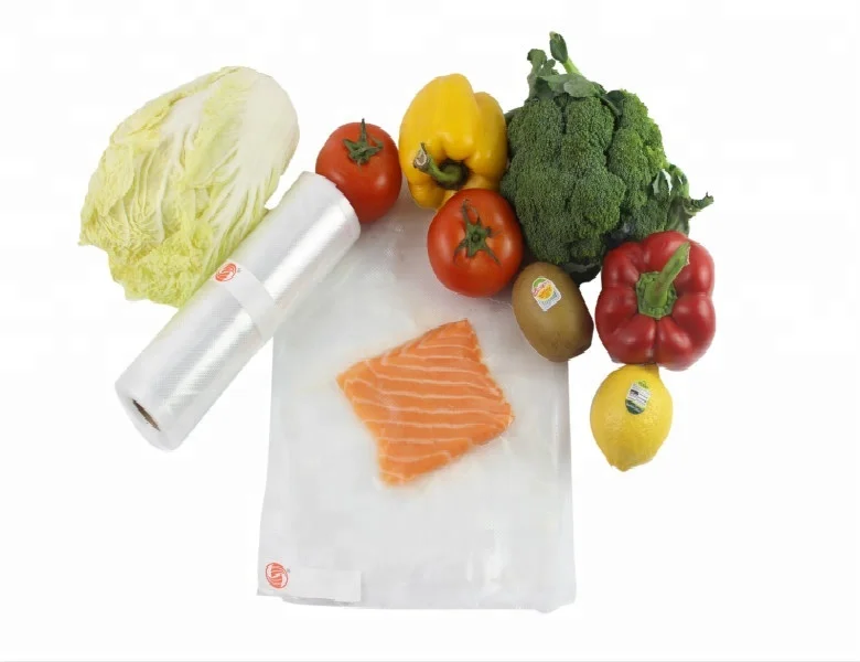 
commercial grade multilayer food saver embossing textured vacuum sealer bag rolls 