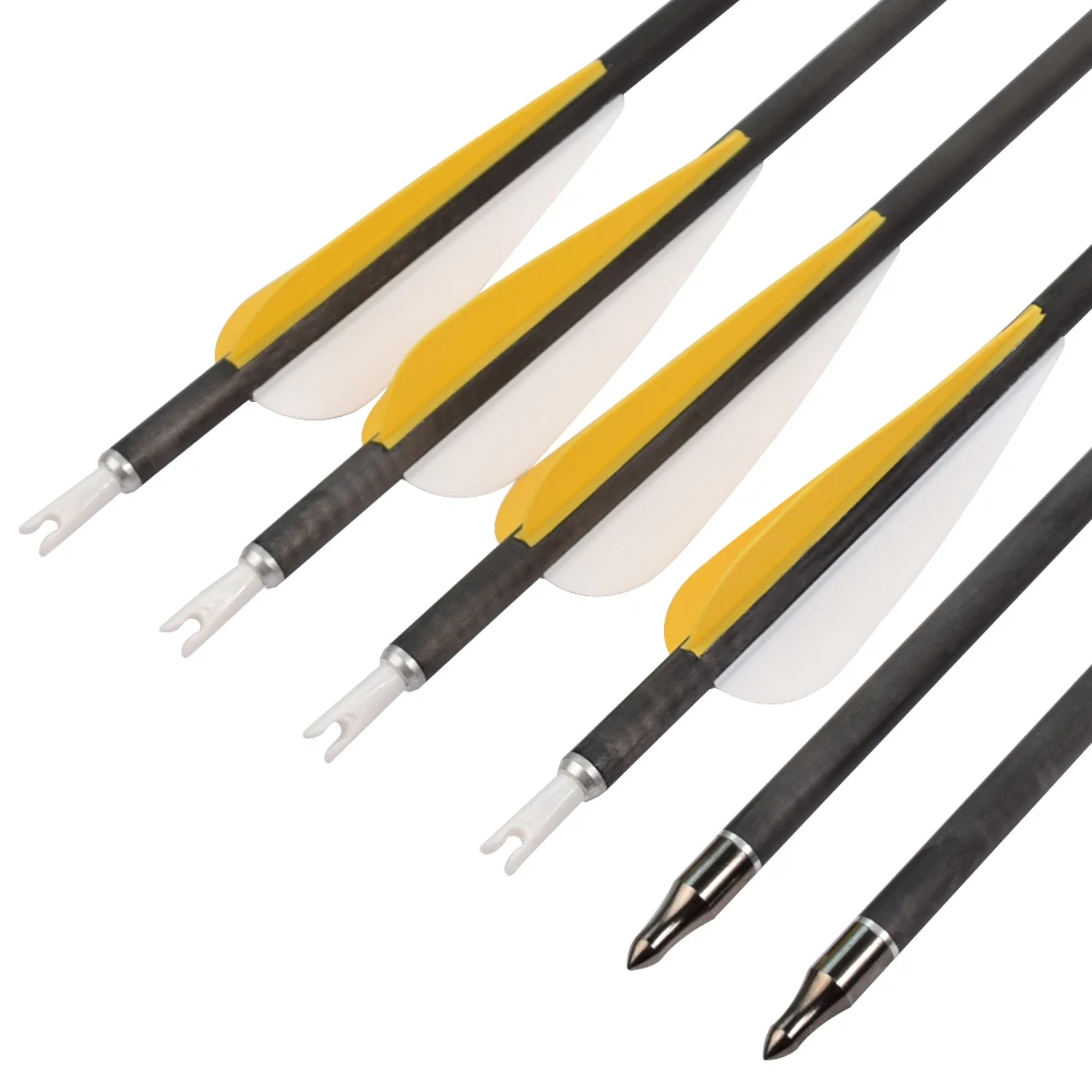 Professional I.D. 6.2 mm Arrows Carbon Archery recurve bow Carbon Fiber Arrow shafts shooting arrows