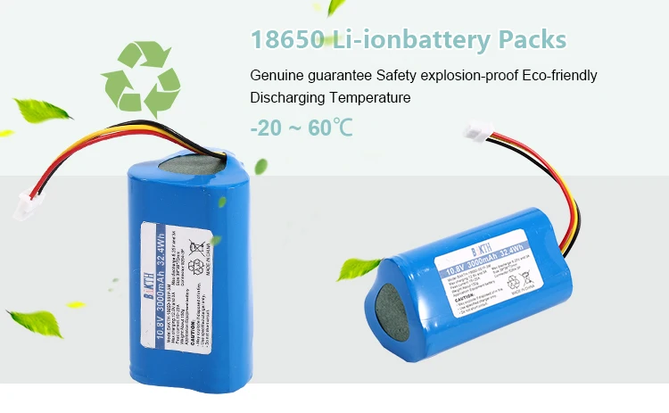 Original rechargeable lithium ion 18650 10.8V 3000 mAh battery high discharge rate li-ion battery pack