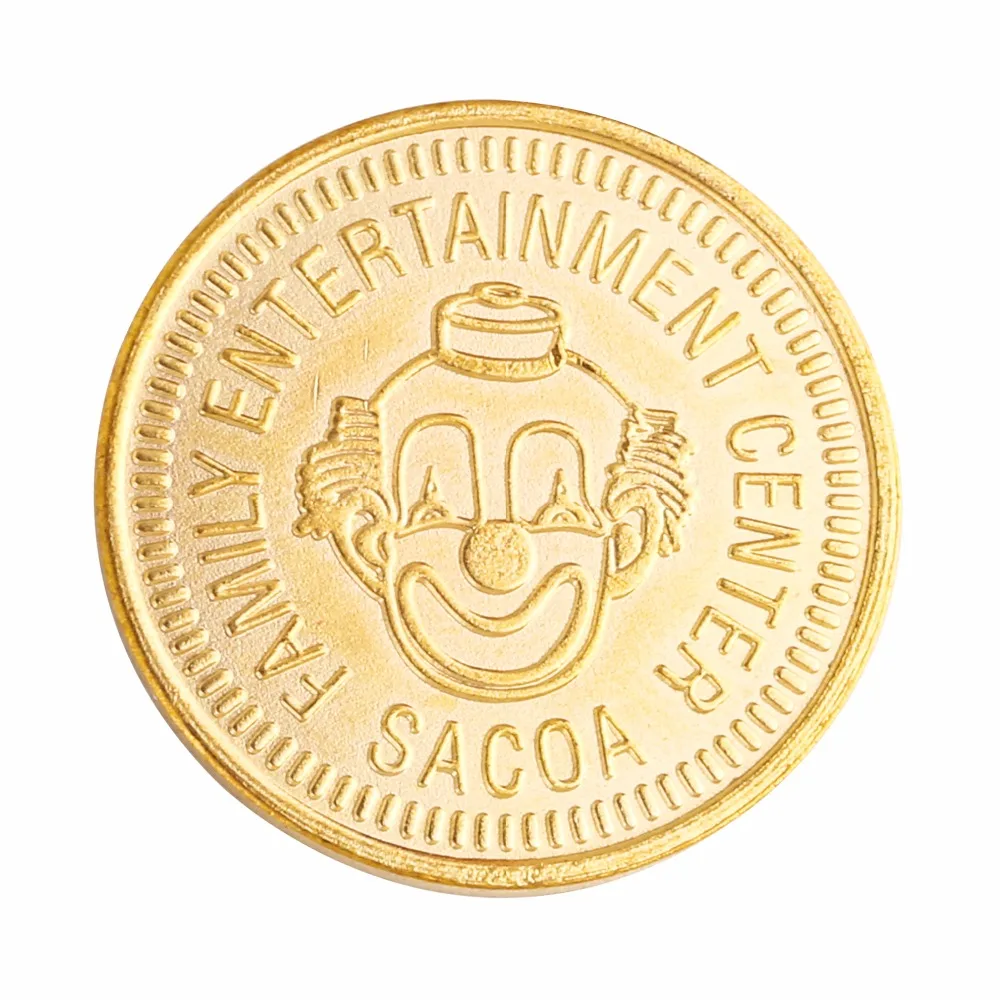 Custom Made Stainless Steel Round Medal Cartoon Coin Tokens