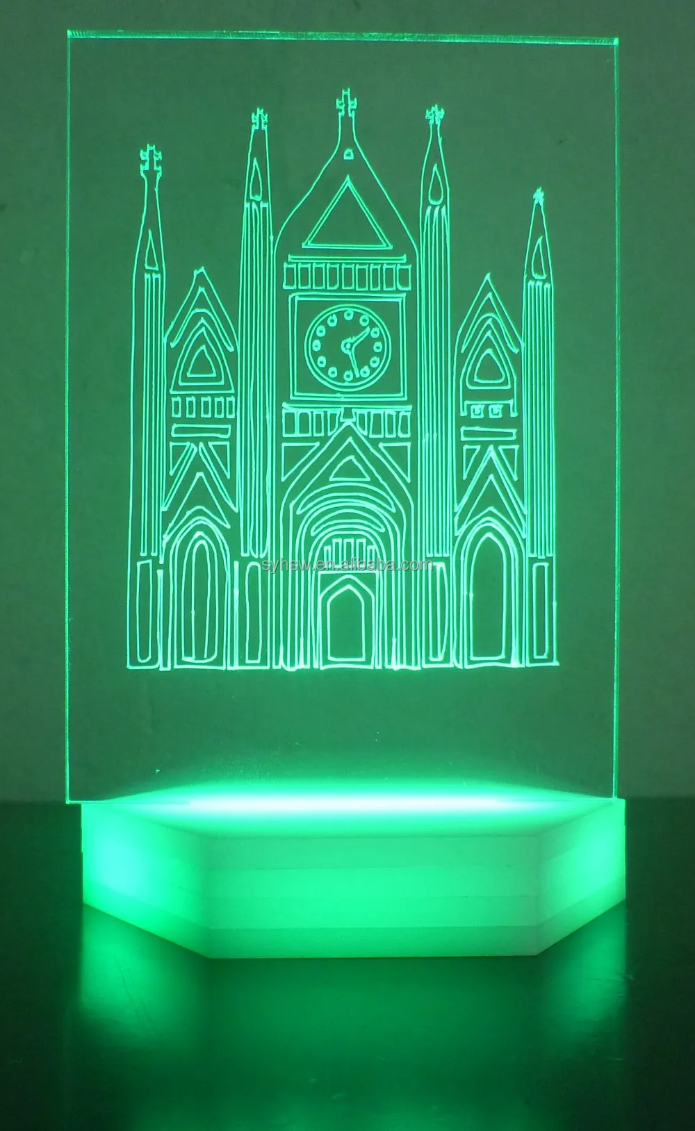 night light for Acrylic sculpture with LED lighting