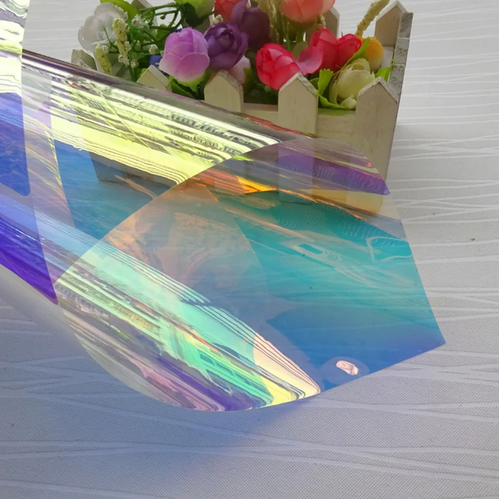 Colorful Effect Iridescent Window Film Decorative Dichroic Glass Sticker