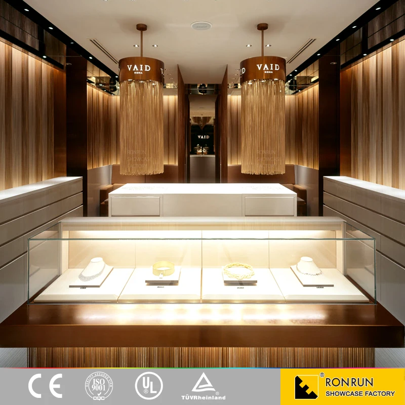Modern style jewellery showroom furniture / jewellery showroom interior design