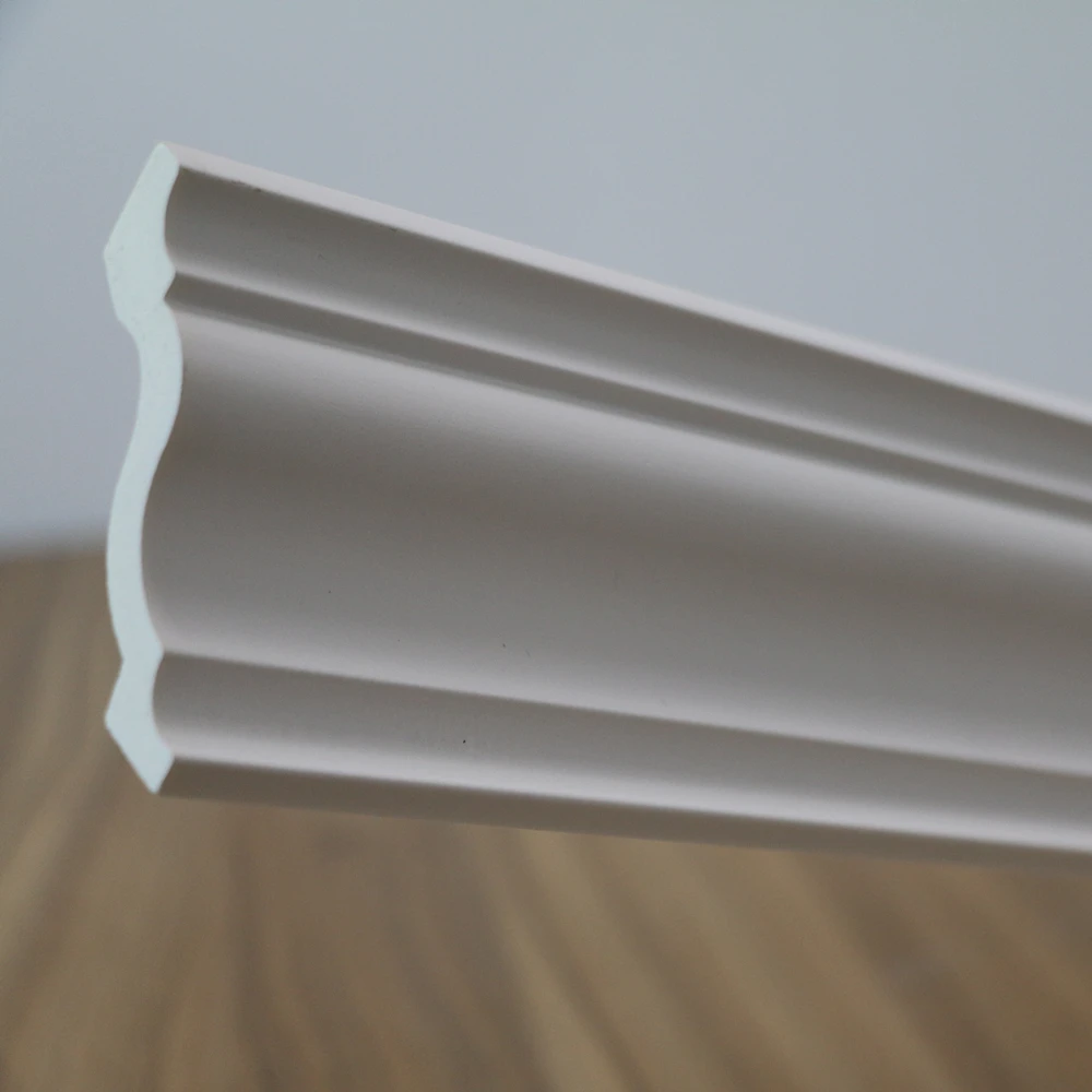 HN-8501B Wholesale PU Plain Ceiling Corner Crown Moulding Polyurethane Decorative Cornice Molding