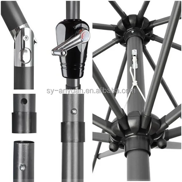 Beach Umbrella Adjustable Sunshade Polyester Kenya Umbrella Made in China