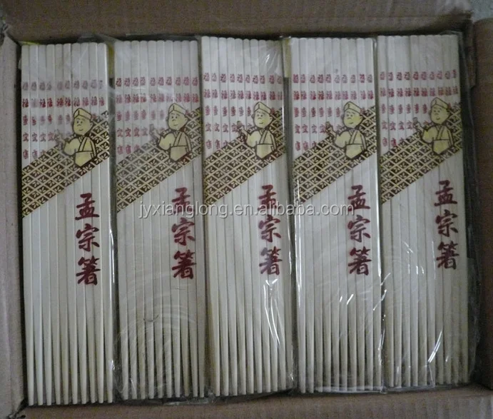 high quality disposable Chinese bamboo chopsticks with texts