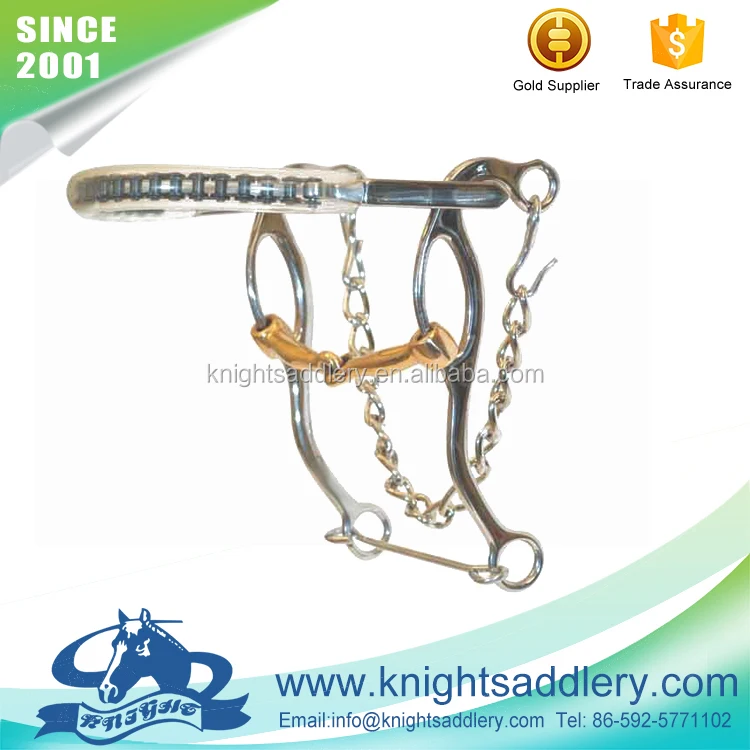 Western SS Combo Hackamore Life Saver Bit with Copper Mouth