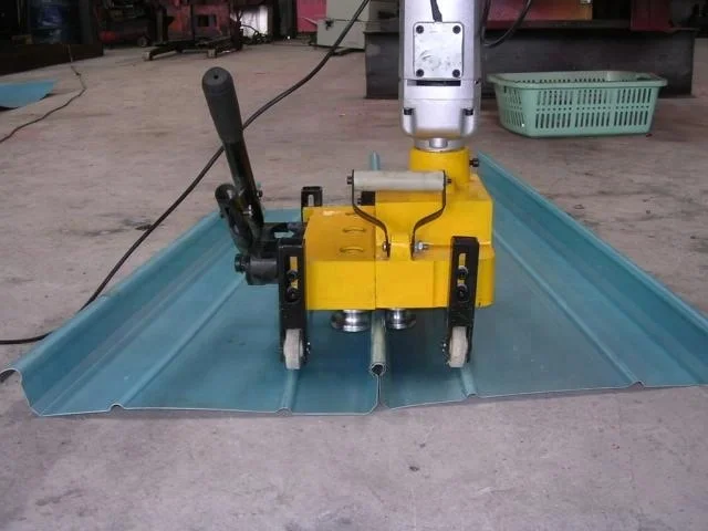 roof panel seamer zip lock for standing seam roofing seaming machine for standing seam