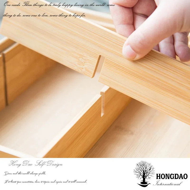HONGDAO hot selling bamboo storage box for nut food wooden box without lid