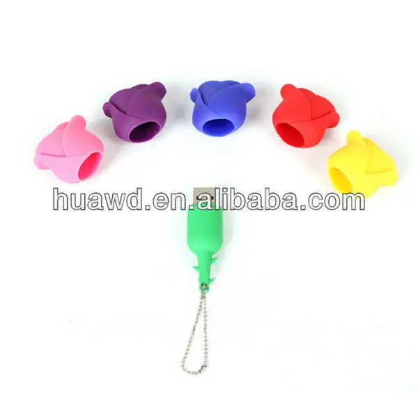 3d пвх роуз цветок usb диск флэш-накопитель 32gb для подарков