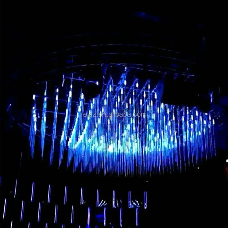 Vertical dmx rgb flexible 3d led tube matrix disco light for night club