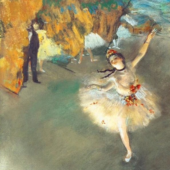 figurative art posters canvas painting mural prints giant poster home decorative art Edgar Degas Star 1876-77 Danseuse