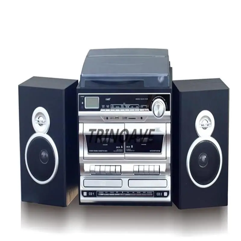 
Hot Selling Programmable Double Cassette Turntable With Radio & CD & MP3 Function &nbsp;<span style=