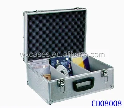 high quality 50 CD disks(10mm)aluminum CD DVD storage box wholesales From Manufacturer In Nanhai,Foshan,Guangdong,China