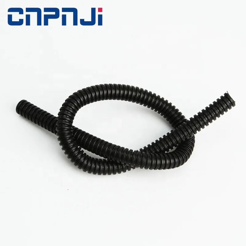 Black white color PP PE PA electric wire plastic flexible hose polyamide conduit pipe conduit plastic pipe with OEM