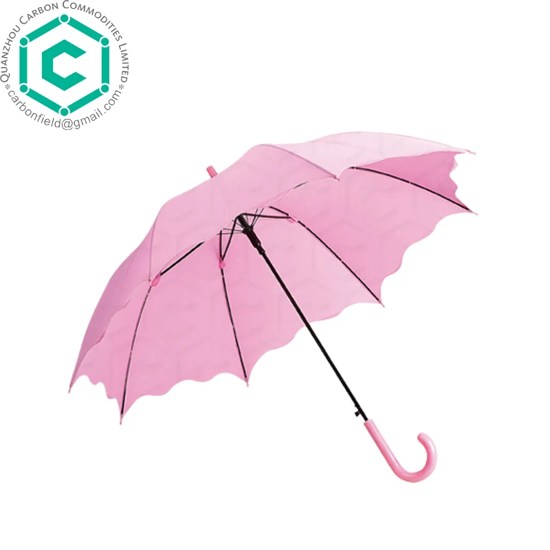 Auto Straight Blue Sky White Cloud Umbrella