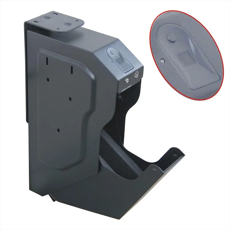 Безопасен для пистолета-биометрический пистолет для отпечатков пальцев MA200, ручной пистолет с автоматическим открытием, стальной Сейф для хранения, можно монтировать в любом месте.