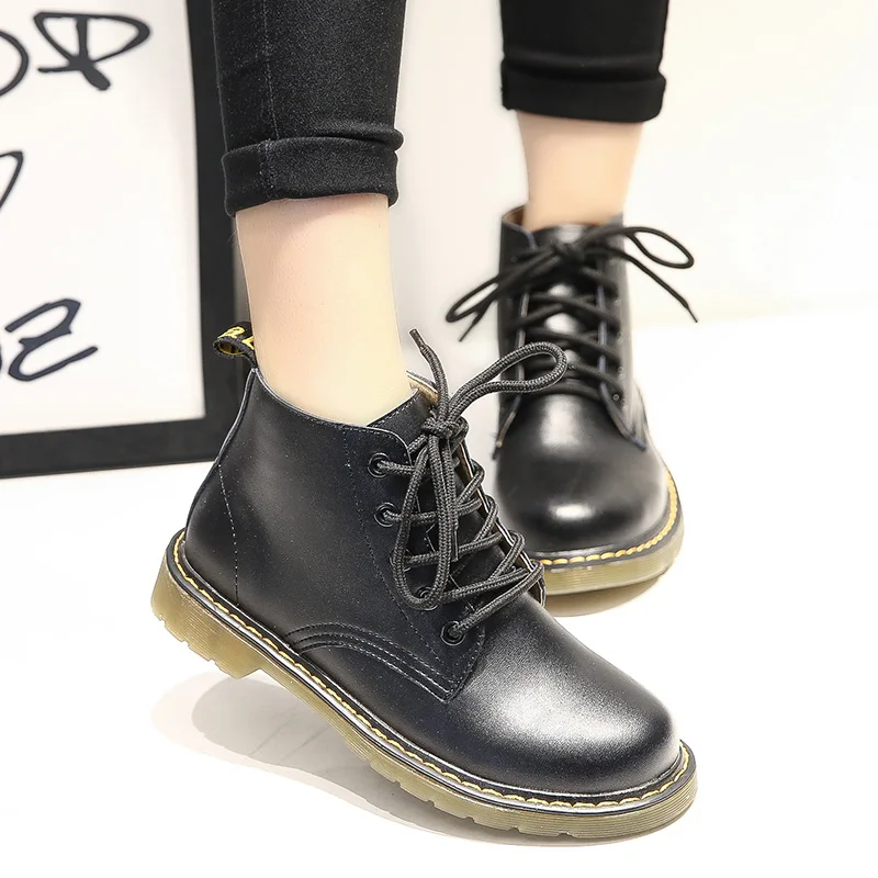 Aliexpress.com : Buy Top Quality Leather Flat Martins