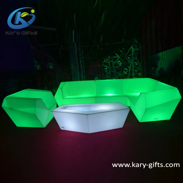 Bar Furniture Home & Outdoor Garden Mobile Glowing LED Sofa