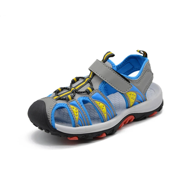 2017 новые удобные модные детские пляжные сандалии с закрытым носком