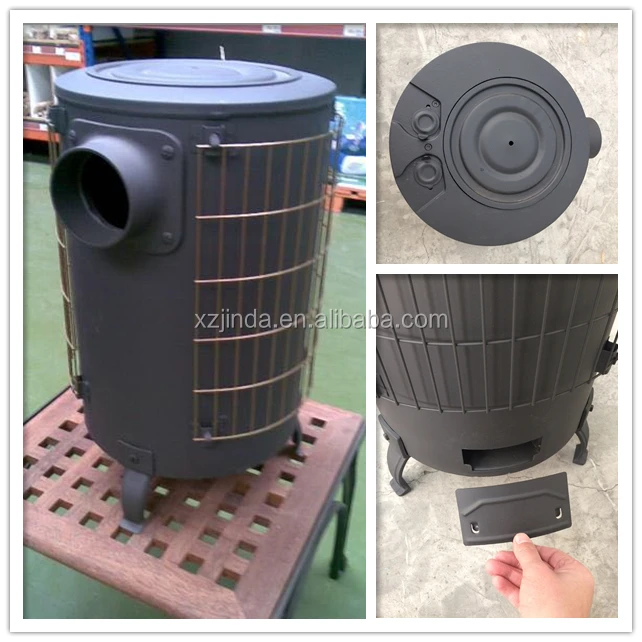 Wood burning stove outdoor kitchen large capacity charcoal fuel cook stove barrel garden stove