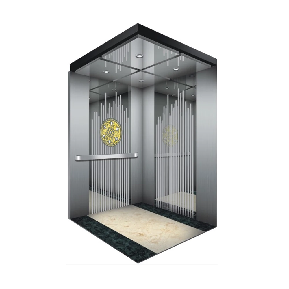 China Manufacturers Screw Drive Passenger Lifts Cabin Hotel Elevator Size