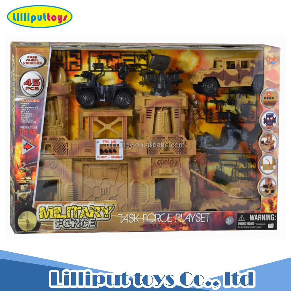 
45 шт. военный Базовый игровой набор, игрушечный Камуфляжный джип и пушка, автомобиль, армейские мужские игрушки, аксессуары solider 