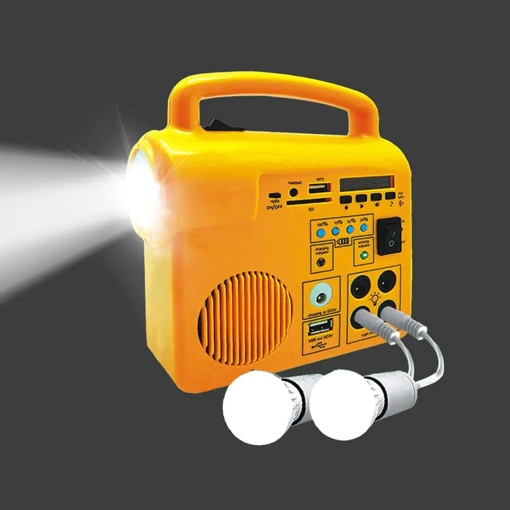
Home energy storage power supply 30000 mA function integrated with audio MP3 radio lamp solar panel can be used outdoors at home 