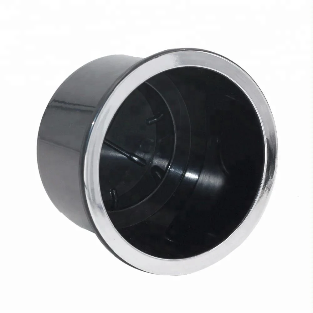 85mmH Black with chrome rim car cup holder for sofa with custom logo