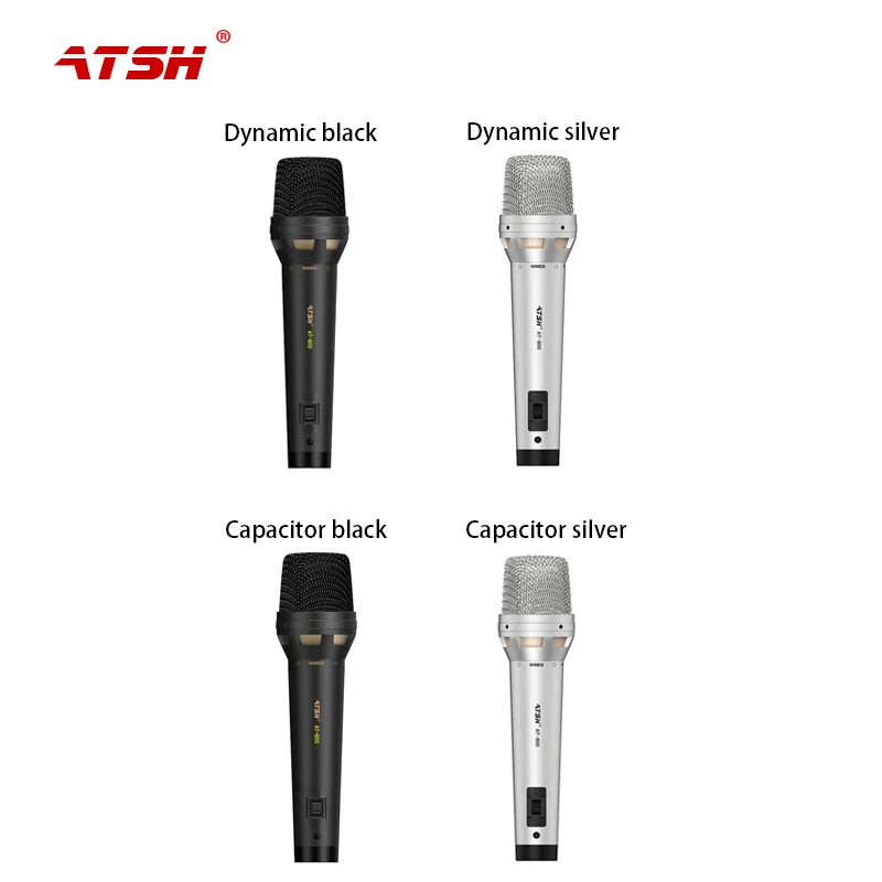 Manufacturers low-cost wholesale stage ktv handheld dynamic wired microphone family karaoke high fidelity metal sound card micro