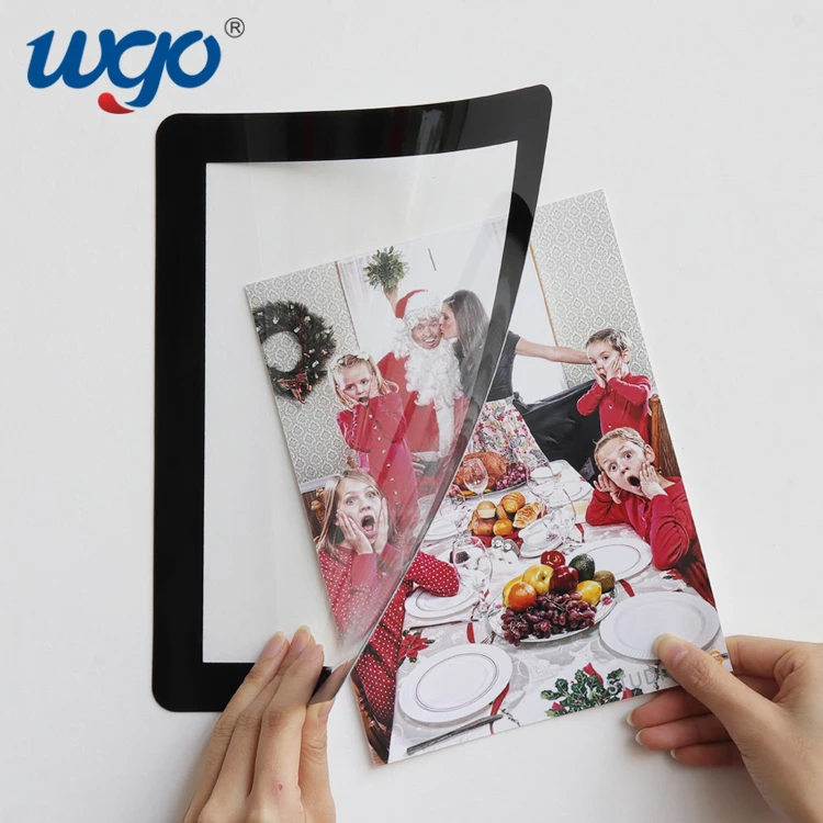 Забавная самоклеящаяся Магнитная пластиковая фоторамка на заказ, настенная фоторамка для различных поверхностей