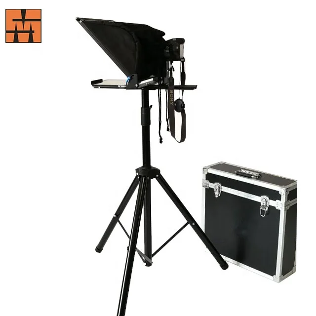 
2020 Best popular 15 inch portable teleprompter suitable for Ipad tablet and smartphone 